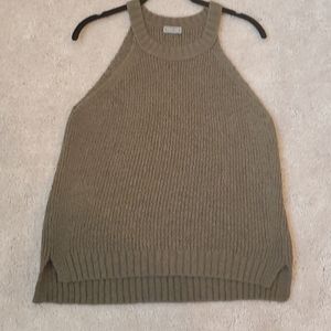 J. Crew olive green Knit Sweater Tank Top